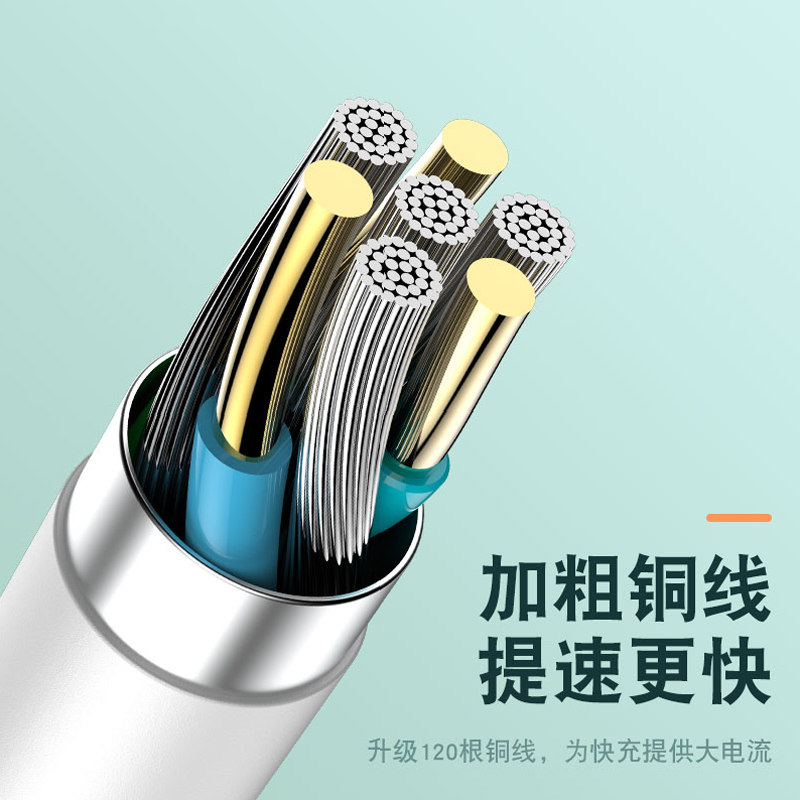 [苏宁宜品]type-c数据线tpyec超级快充5a适用华为小米荣耀手机线充电线typec高清大图