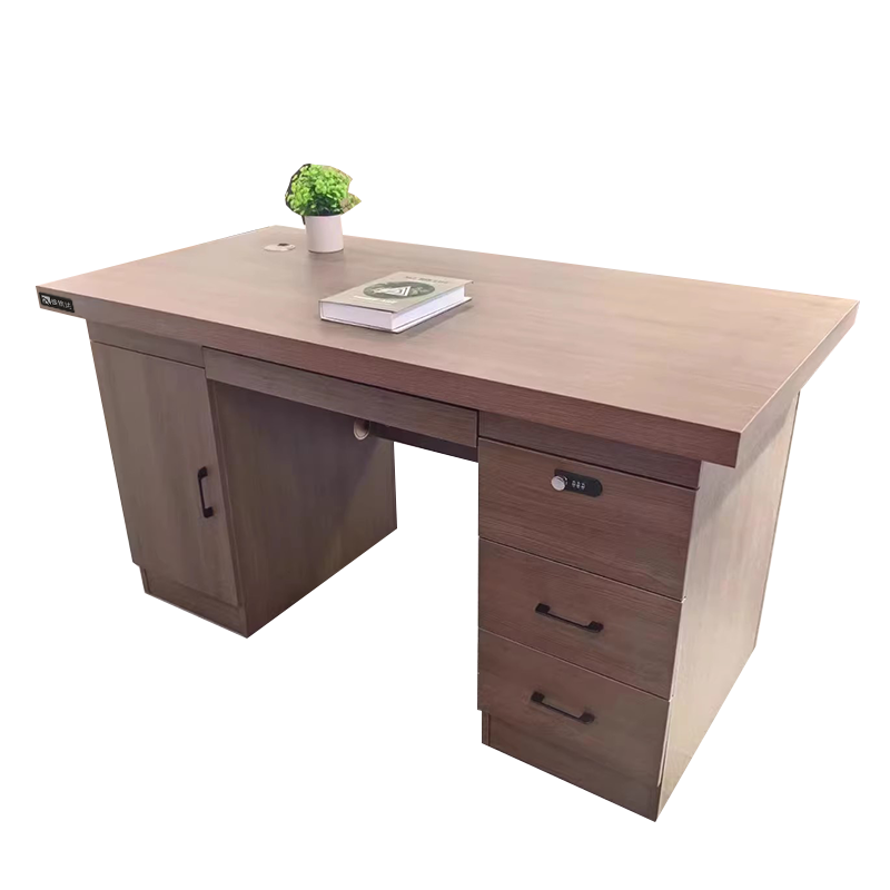 盛铁达 胡桃色办公桌 1600*800*750mm STD-XXKG07 张高清大图