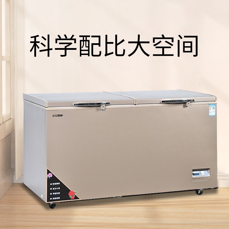 白雪(Baixue)冰柜760升大容量 冷藏冷冻单温转换冷柜大冰柜 低温卧式顶开门海鲜食材冻货雪柜BD/C-760FD高清大图