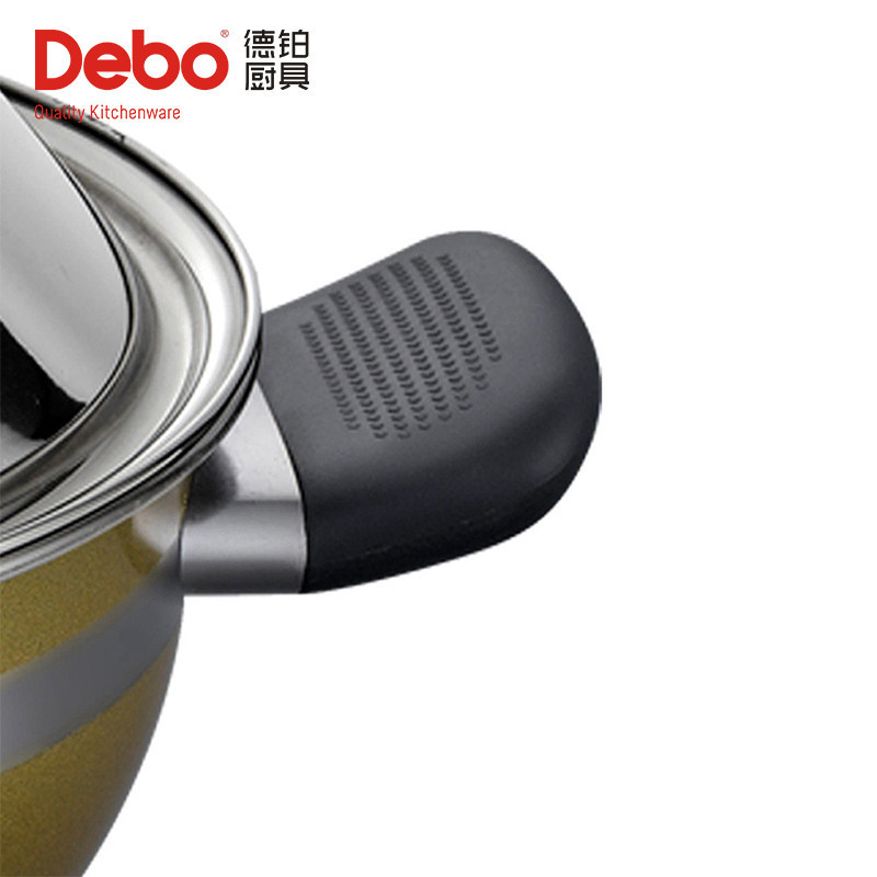 Debo德铂瓦尔堡汤蒸锅塔吉锅不锈钢多用锅大口径26cm