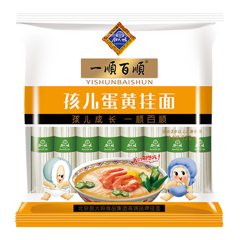 厨大妈一順百順孩儿蛋黄挂面320g