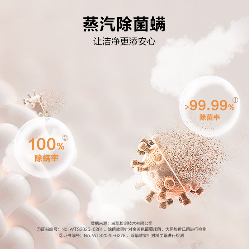 海尔 追光系列 10公斤 直驱变频 精华洗 洗干一体机 超薄 除菌螨 洗净比1.15 XQG100-HBD37L
