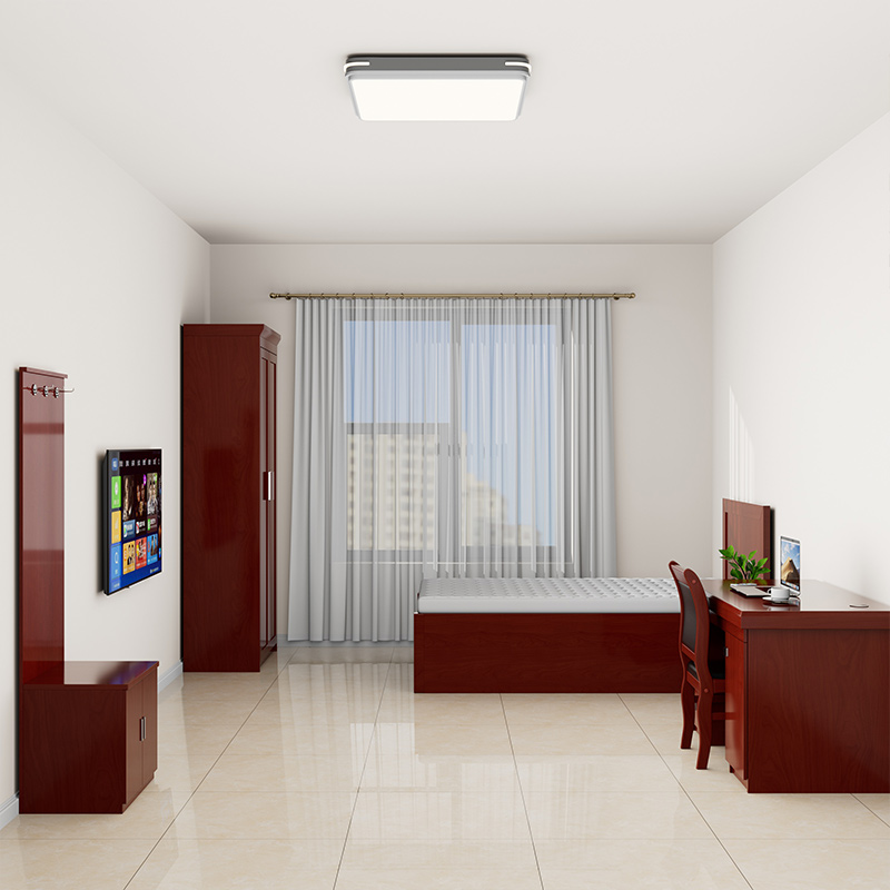 臻远ZY50618024油漆公寓家具 员工宿舍家具矮柜储物柜 衣帽架行李柜高清大图