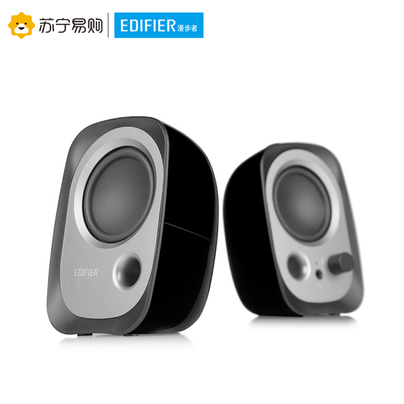 EDIFIER/漫步者 R12U台式电脑音响低音炮家用迷你笔记本小音箱USB 黑色高清大图
