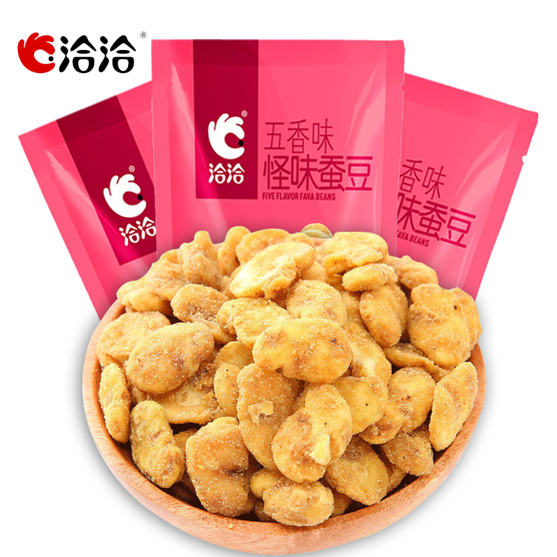 洽洽 怪味蚕豆 兰花豆零食小吃坚果炒货五香味180g*3袋