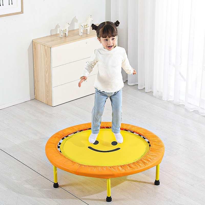 儿童蹦床家用可折叠带单杠室内古达小孩蹦蹦床家庭小型网布跳床弹跳床