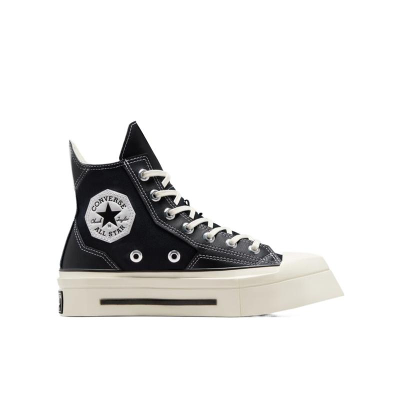 匡威(CONVERSE)女款高帮帆布橡胶底休闲跑步鞋黑色方头运动鞋