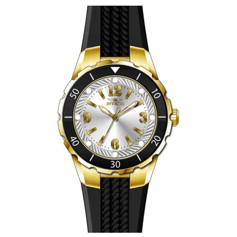 Invicta 女款名品腕表石英防水mm硅胶表带夜光时尚休闲手表