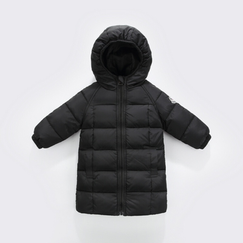 迪鲁奥(DILUAO)2021新款儿童羽绒服中长款宝宝冬装男女童小童加厚童装婴儿1-3岁