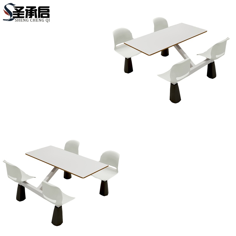 圣承启 车间餐桌 四人张高清大图