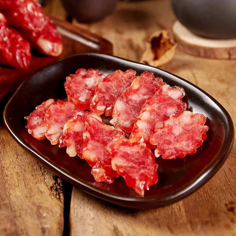 大利是广东腊味广式腊肠广味香肠中秋特产400g脆皮东莞肠