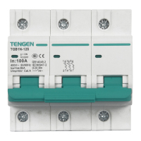 天正电气 TGB1N-125 3P C 100A 6kA AC400V 01060280031 微型断路器
