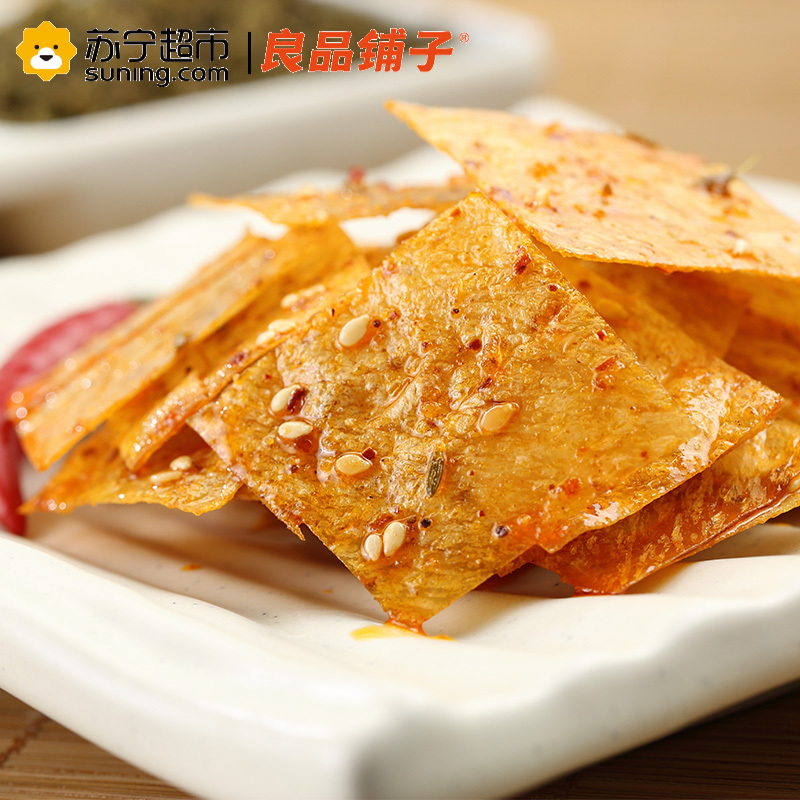 良品铺子 卤味小食 巧豆皮香辣味150g袋装(休闲零食)