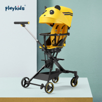 playkids遛娃双向婴儿推车可坐可躺轻便折叠手推车高景观溜娃神器