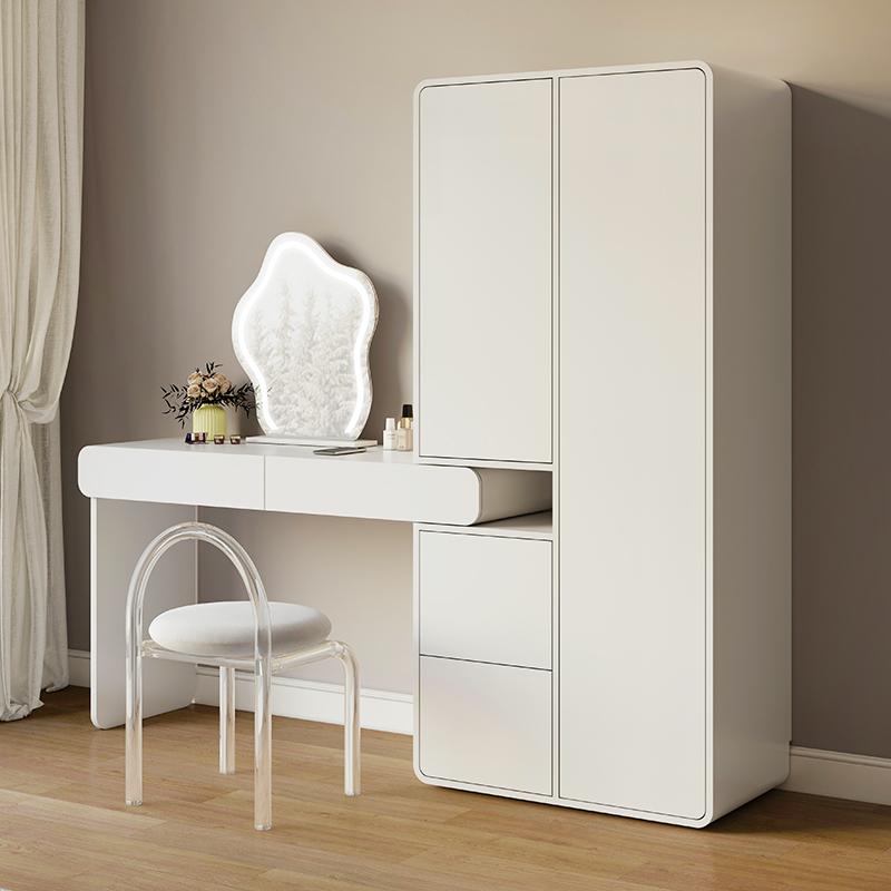 米奢gtzth2907简约大衣柜梳妆台一体网红家用卧室组合储物柜子