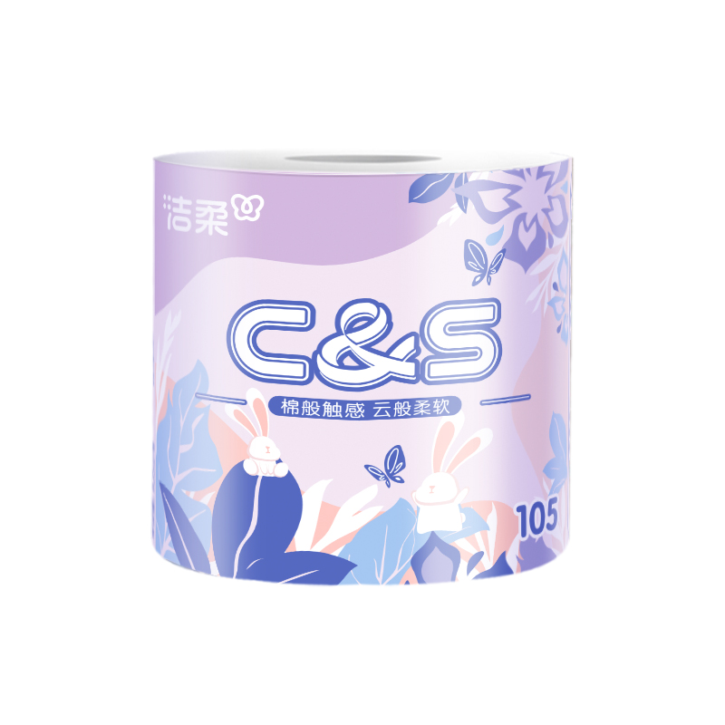 洁柔牌卫生纸(立体压花有芯)105g4层(20卷装)CJ202-20A高清大图