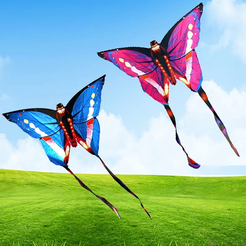 2022年新款儿童成人微风易飞蝴蝶风筝运动户外玩具网红立体风筝 绿色