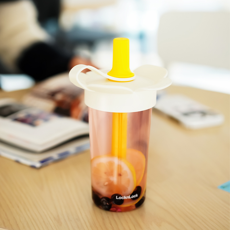 乐扣乐扣tritan水杯女生高颜值随手杯男塑料杯学生夏天便携吸管杯