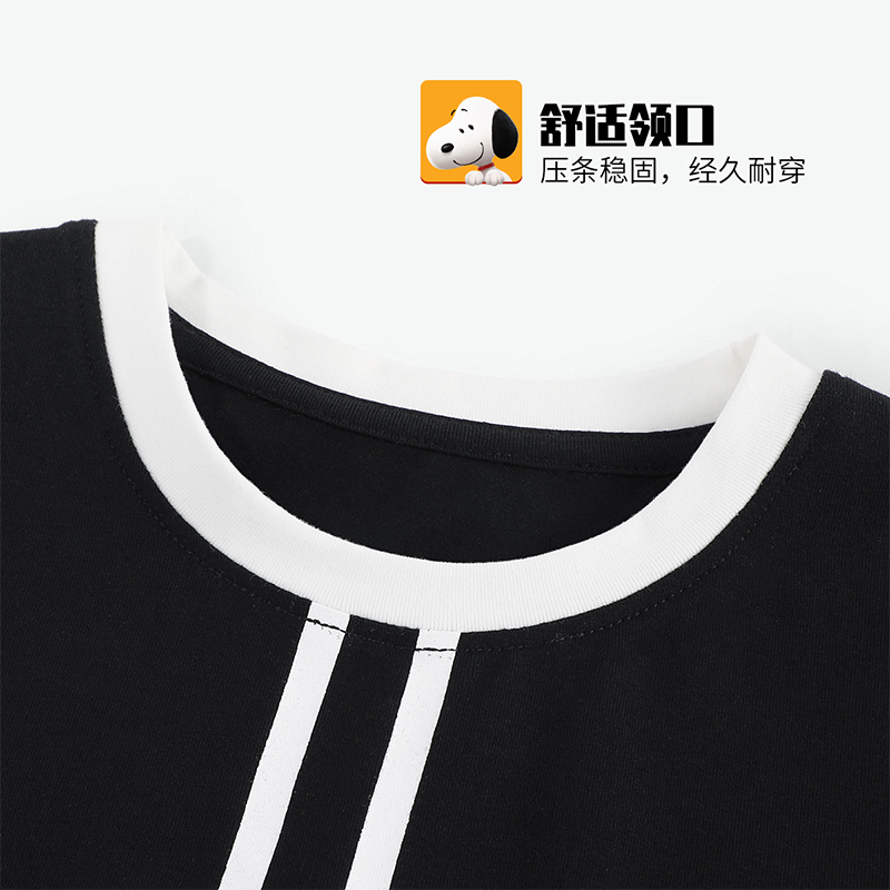 史努比SNOOPY童装儿童长袖T恤男童春秋新款上衣男孩外穿衣服