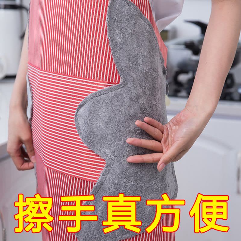 可擦手围裙可爱日式防水防油工作做饭罩衣厨房时尚家用成人女围腰图片