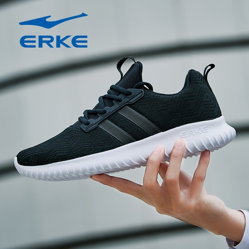 鸿星尔克(erke)运动鞋男鞋冬季皮面红星冬款跑步鞋子