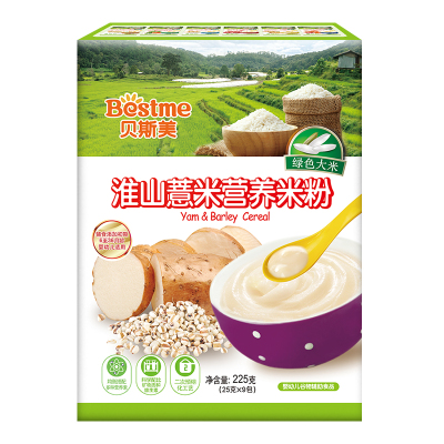 贝斯美(bestme)淮山薏米营养米粉225g 宝宝辅食米糊