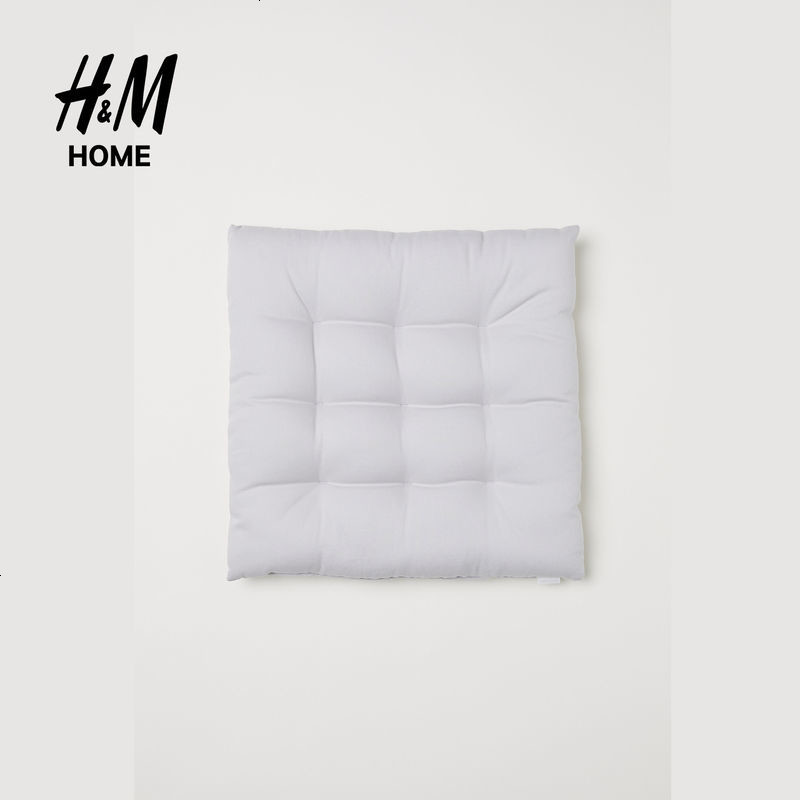 H&M家居用品布艺2018年新款斜纹棉布坐垫HM0629223