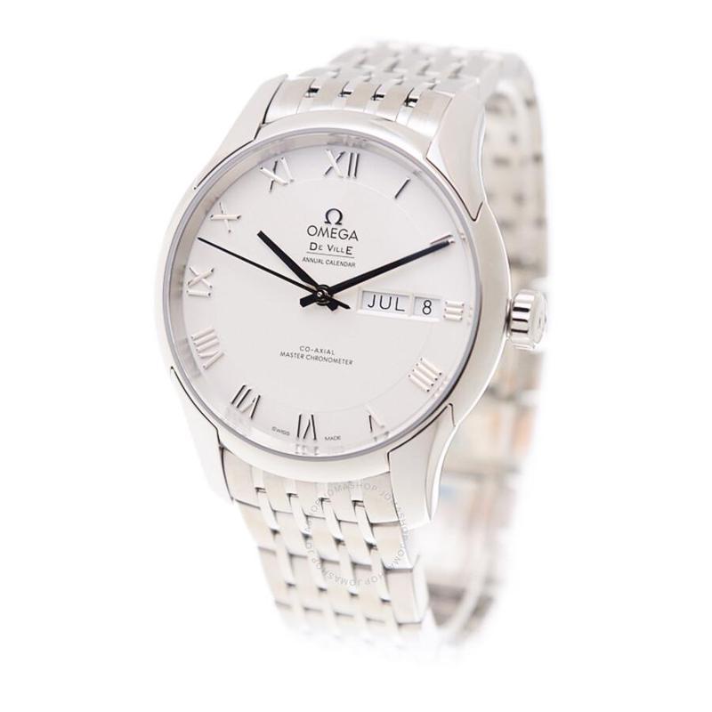 官方正品欧米茄omega瑞士名表碟飞系列男士商务简约银色表盘自动腕表