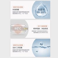 美的(Midea)80升电热水器F8030-TK3(HEY) 3000W家用双加热管 5倍热水 美的安全王系列 零电洗浴