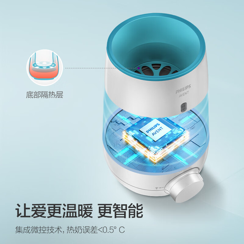 飞利浦电热饭盒HD9650智能恒温加热便携分格设计快热保温多功能饭盒高清大图