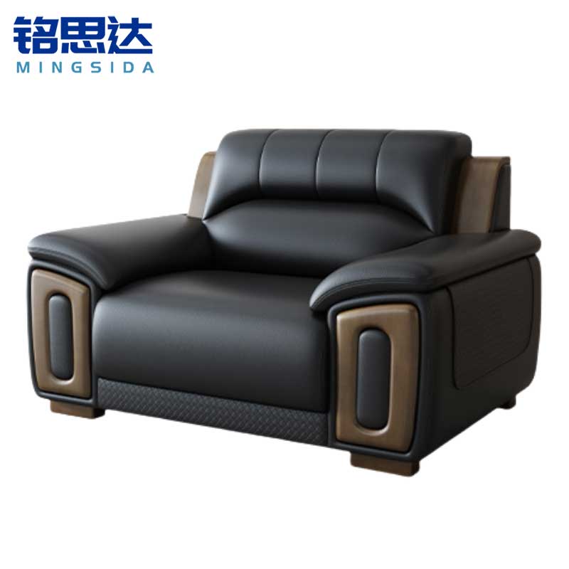 铭思达皮艺沙发单人张高清大图