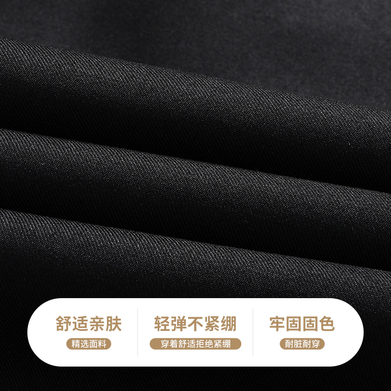 恒源祥中年爸爸夏季薄款休闲裤子男裤中老年人春秋冰丝松紧腰西裤高清大图