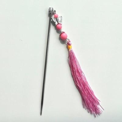 儿童发簪古代公主发饰头饰女童宝宝古装宫廷步摇流苏夏红色一支