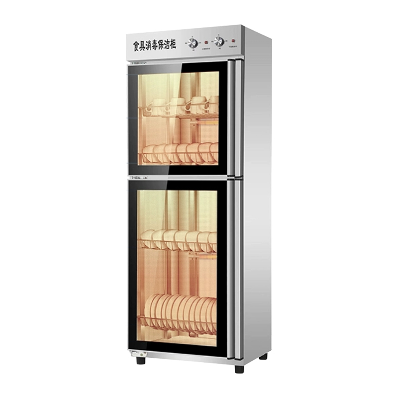 臻远ZY50429002立式消毒柜大容量保洁柜酒店厨房餐具碗筷消毒柜 上下门四层架高清大图