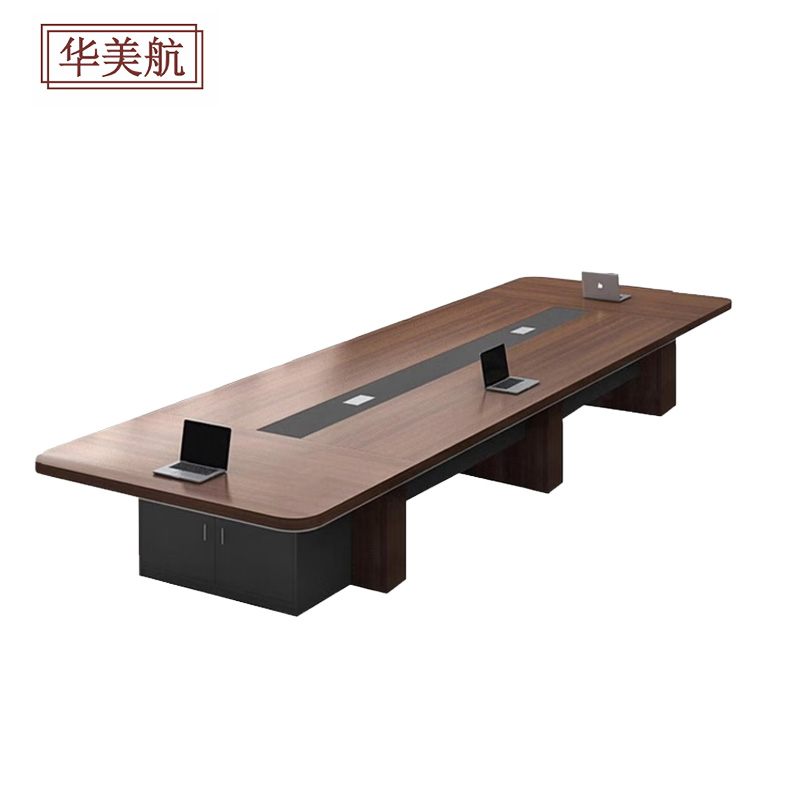 华美航 会议桌 4.0*1.5*0.76m张高清大图