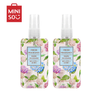 名创优品(miniso) 香体喷雾 女学生香水女士网红款香水清新淡香[2支装-清新淡香香体喷雾,100mL]