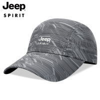 JEEPSPIRIT吉普正品帽子情侣速干休闲帽时尚个性帽子 A0297深灰均码（56-61cm）可调节