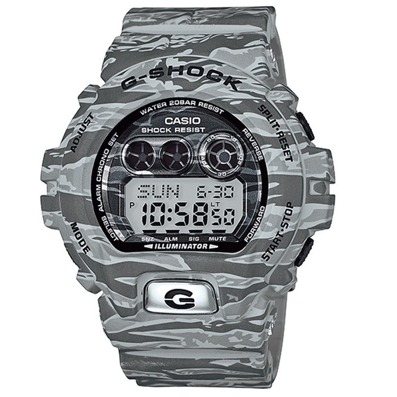 卡西欧(CASIO)手表 G-SHOCK迷彩粗犷时尚魅力男表GD-X6900TC-8