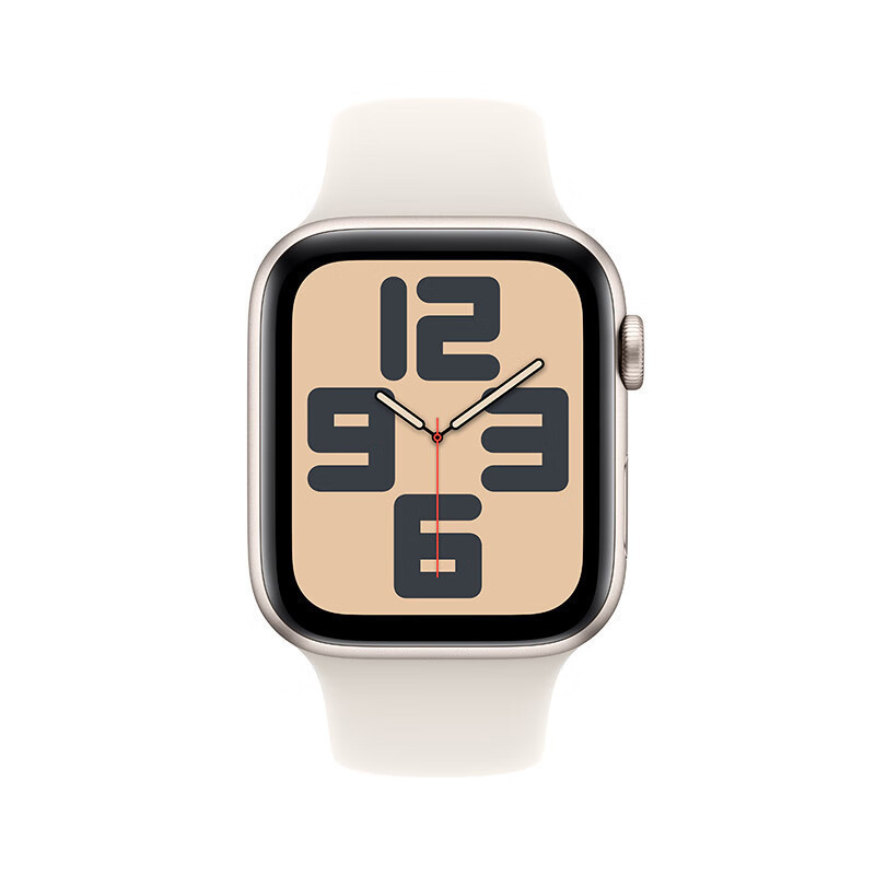 Apple/苹果 Watch SE 智能手表GPS+蜂窝款40毫米星光色铝金属表壳星光色运动型表带M/L MXHT3CH/B