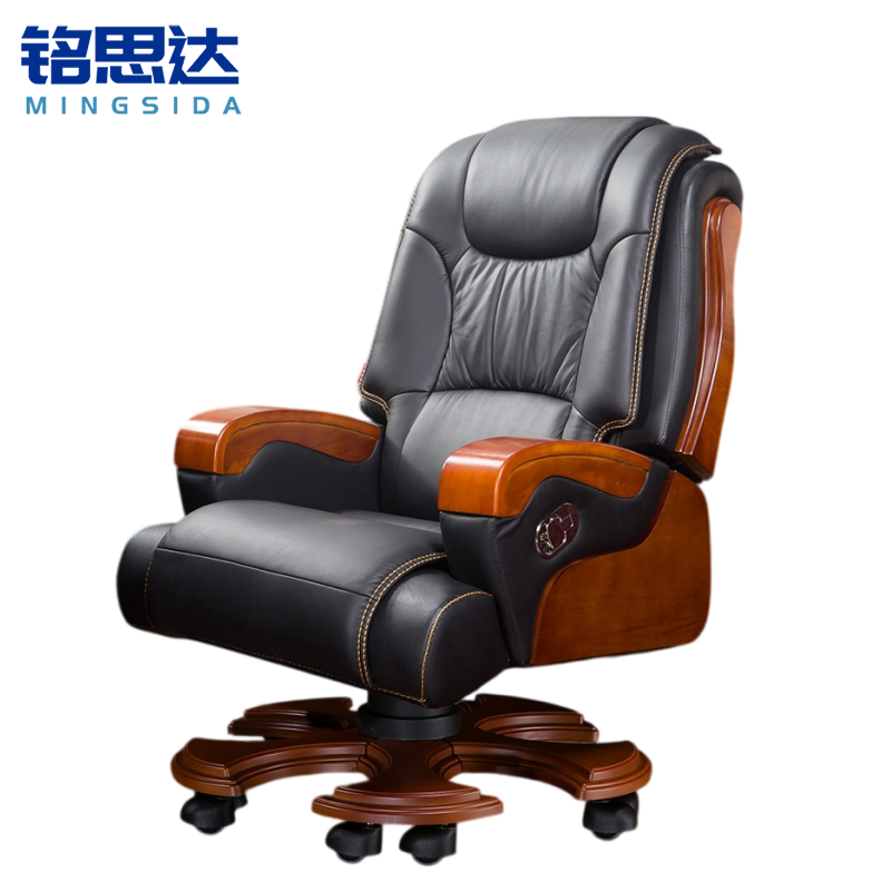 铭思达 老板椅 真皮 把高清大图