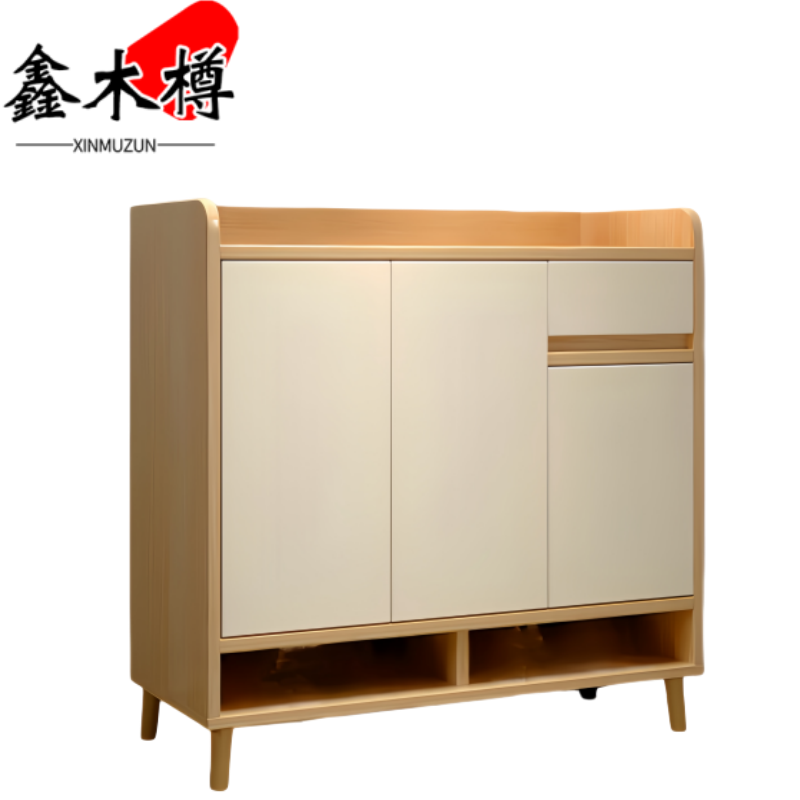 鑫木樽三门鞋柜0.8m个高清大图