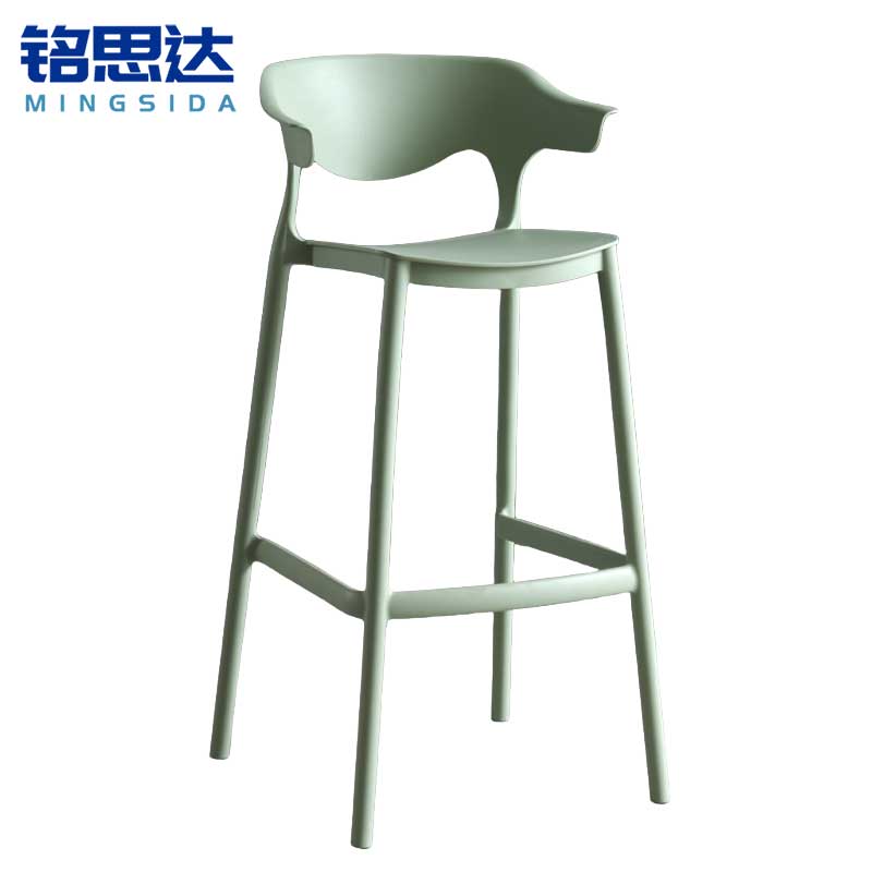 铭思达吧台椅塑料把高清大图