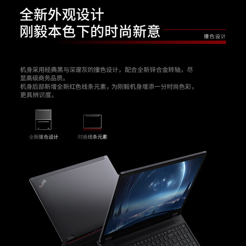 ThinkPad P16 AI PC 酷睿i7-14700HX 16英寸联想高性能设计师工作站 64G 4T 4K RTX3500 商务办公本