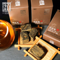 湖南茶叶安化黑茶白沙溪黑砖花砖金花茯砖老茶 2012年布衣砖茶