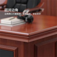 易企采 老板桌1800*900*760mm 新中式单人办公桌简约现代高档总裁桌大班台办公室家具大气老板桌