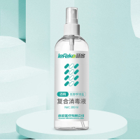 秝客(lefeke)消毒护理(消)低醇季铵盐复合消毒液300ml(含20%酒精)喷雾型消毒杀菌消毒剂消毒喷雾家用室内