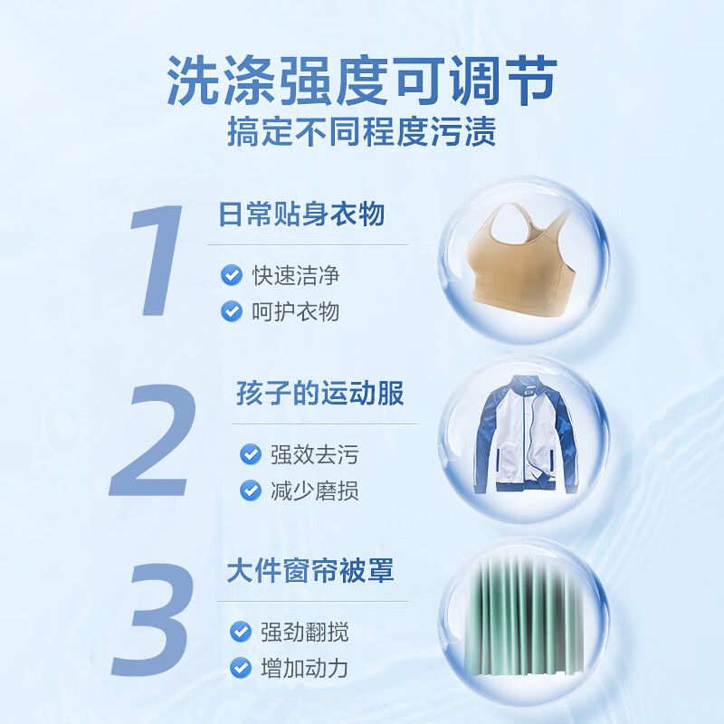 松下10公斤大容量全自动波轮洗衣机抗菌除螨柔洗智能洗祛渍桶洗净