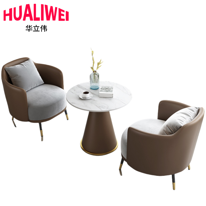 华立伟 洽谈桌桌子一桌两椅套