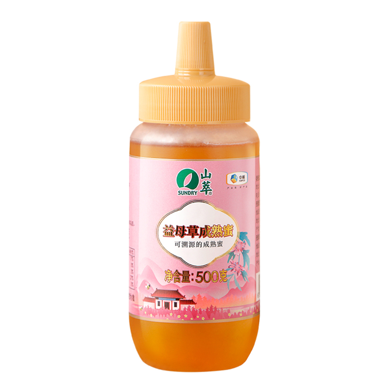 中粮山萃蜂蜜益母草自然成熟蜜500g