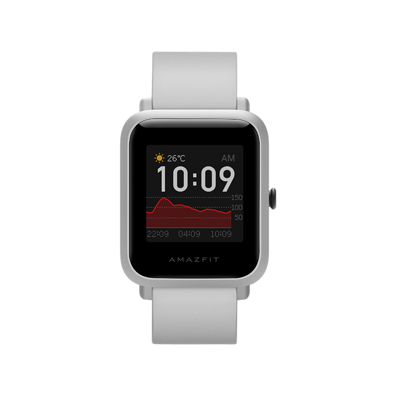 Amazfit 智能运动手表米动手表青春版1S 华米科技运动手表 GPS NFC 消息提醒 心率检测 岩白